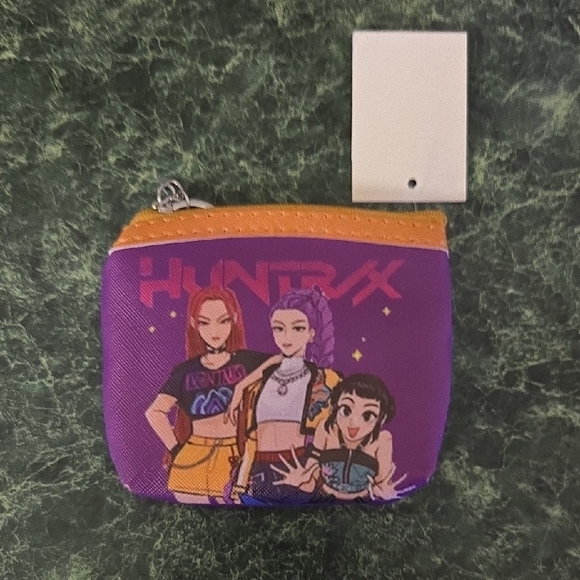 Other - 5 For $15 Bundle Deals Demon Slayer K Pop Purple and Orange Coin Purse